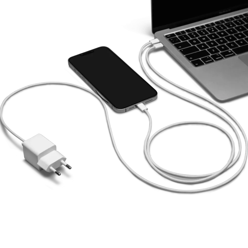 Linocell GaN-hurtiglader 65 W PD 3.2 med USB-C-port