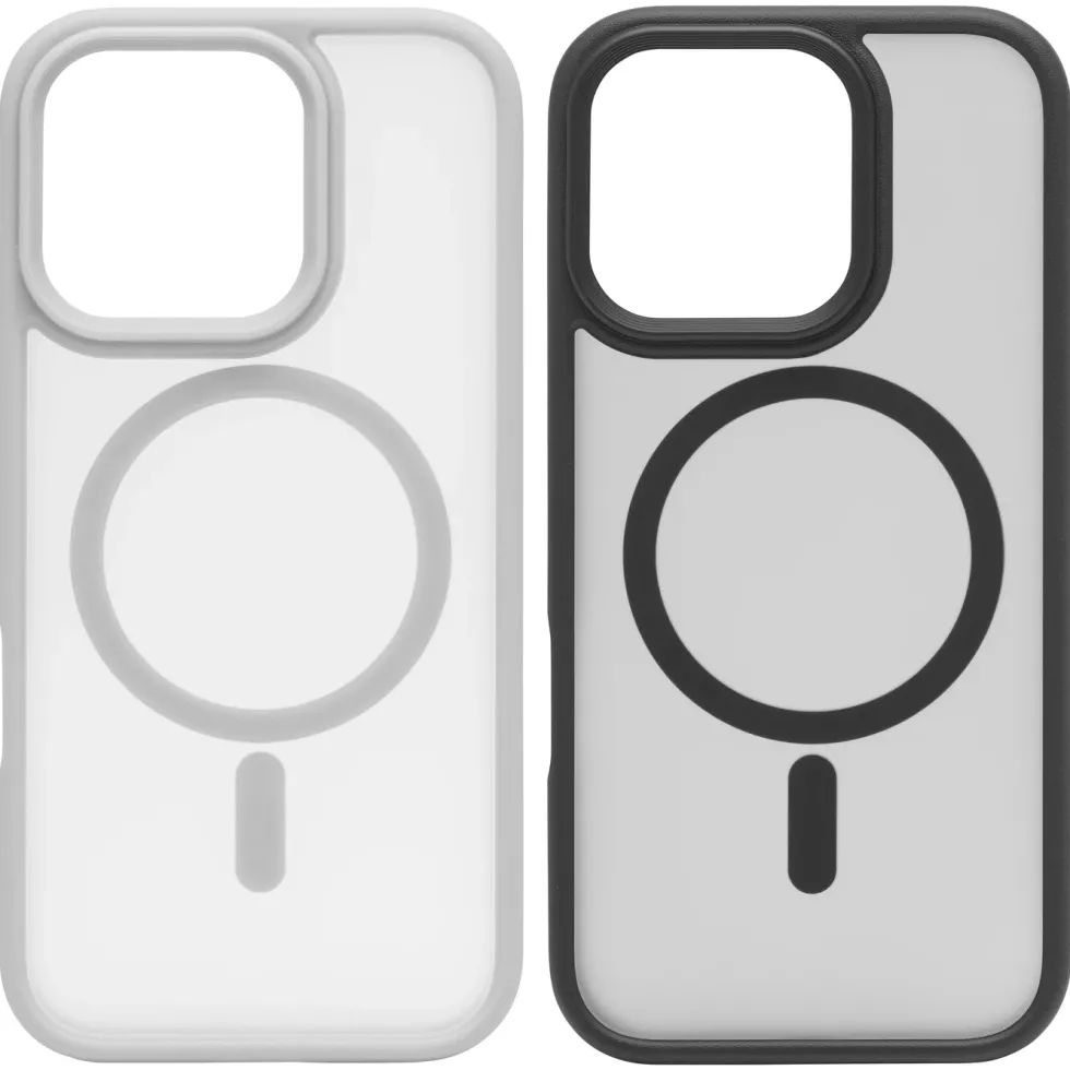 Linocell Hard Case Mobildeksek for iPhone 16 Pro Hvit