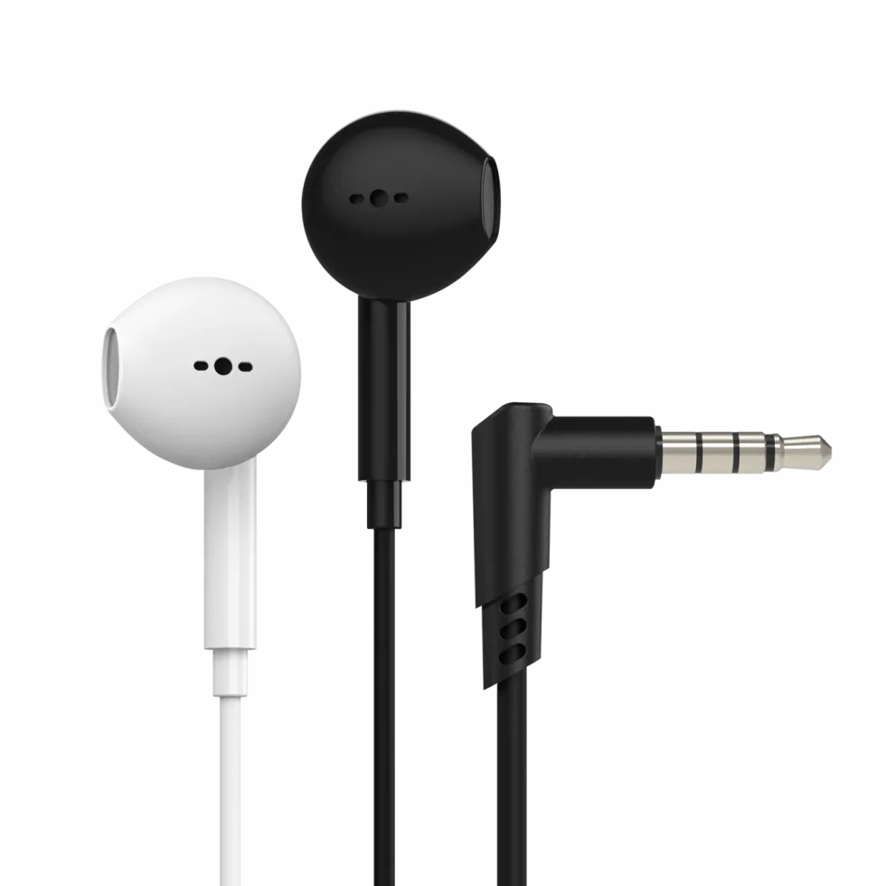 Linocell Hodetelefoner med mikrofon og 3,5 mm-kontakt Hvit