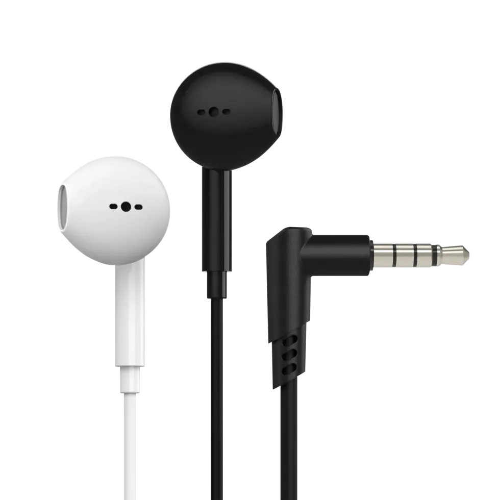 Linocell Hodetelefoner med mikrofon og 3,5 mm-kontakt Svart