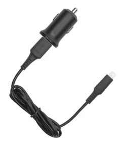 Linocell iPad- og iPhone-billader med Lightning-kabel Svart