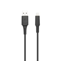 Linocell iPad- og iPhone-billader med Lightning-kabel Svart