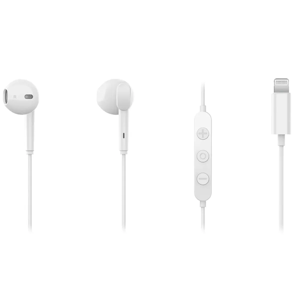 Linocell Lightning-hodetelefoner Hvit