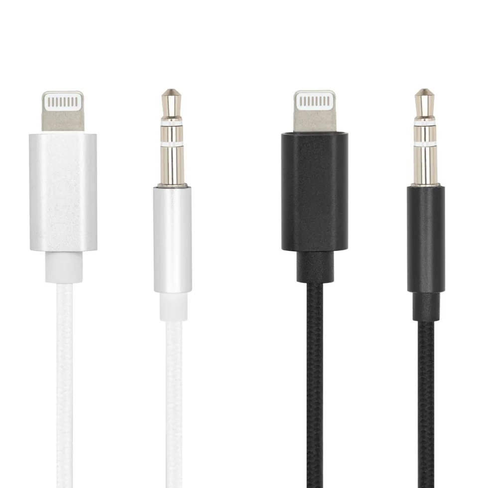 Linocell Lightning til 3,5 mm-kabel 1 m Hvit