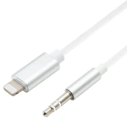 Linocell Lightning til 3,5 mm-kabel 1 m Hvit