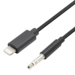 Linocell Lightning til 3,5 mm-kabel 1 m Svart