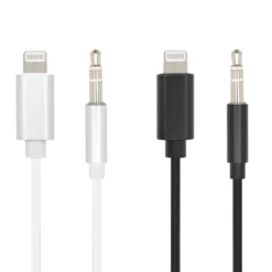 Linocell Lightning til 3,5 mm-kabel 1 m Svart