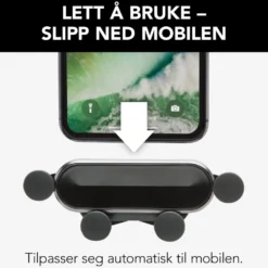 Linocell Mobilholder med hurtigfeste for frontrute