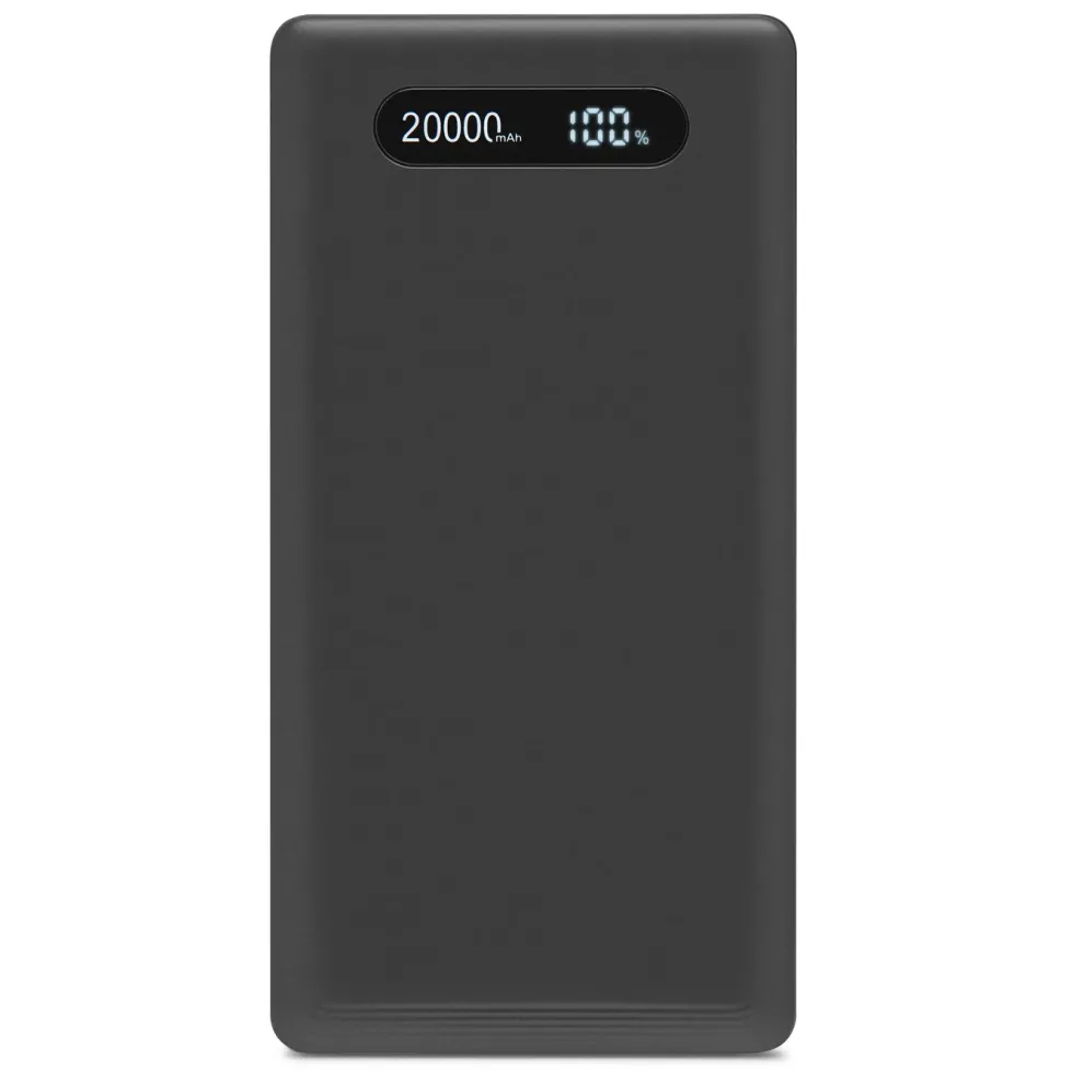 Linocell Powerbank 20000 mAh med 20W lading Svart
