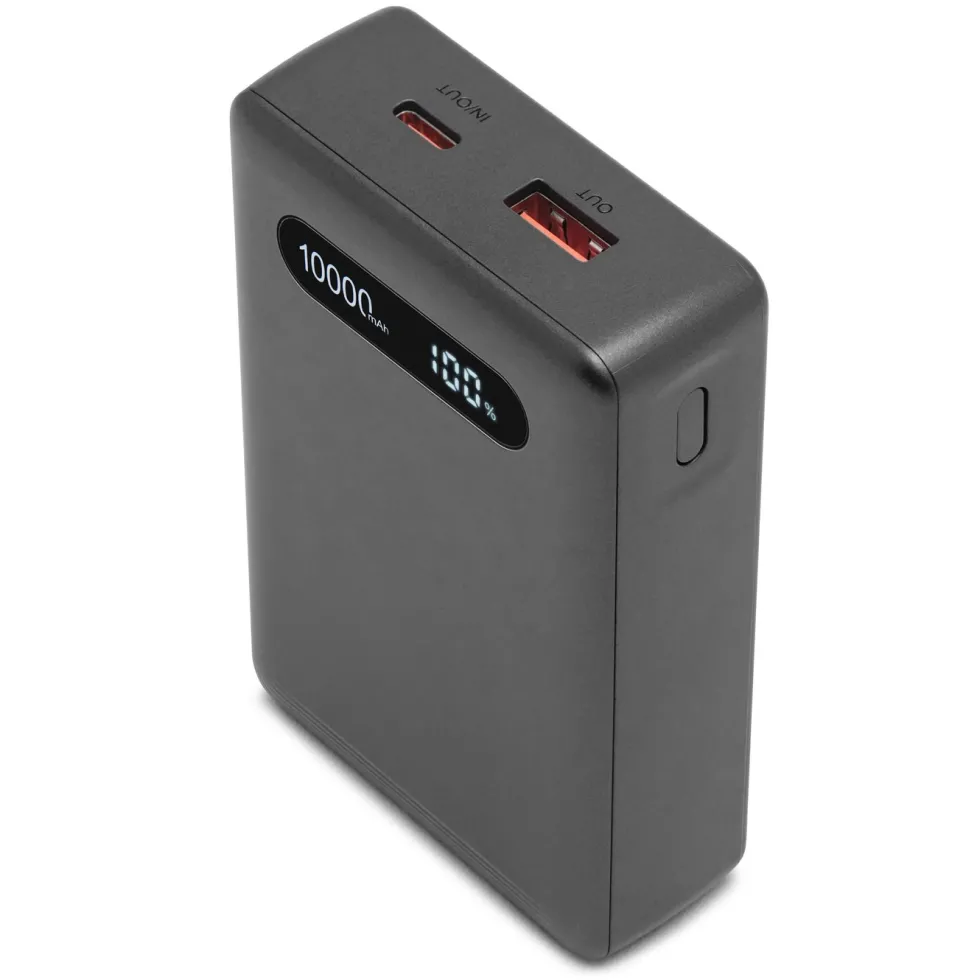 Linocell Powerbank 10000 mAh med 20W lading Svart