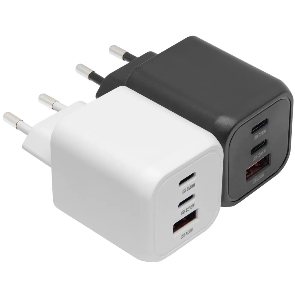 Linocell Premium GaN multilader 65 W PD Hvit