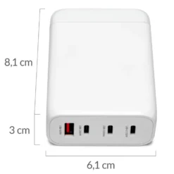 Linocell Premium GaN Multilader 100 W PD 3.0 Hvit