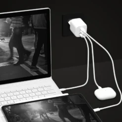 Linocell Premium GaN USB-C lader med PD 65 W Hvit
