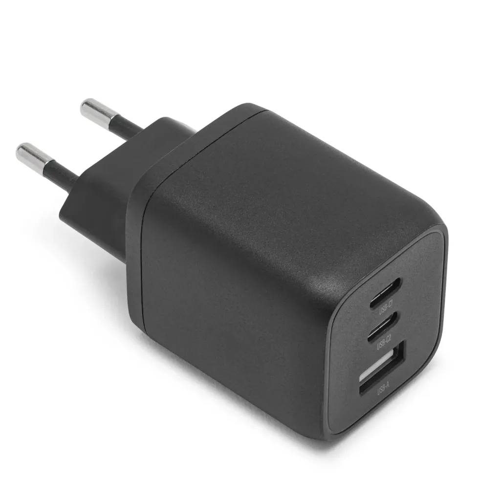 Linocell Premium GaN USB-C lader med PD 65 W Svart
