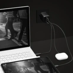 Linocell Premium GaN USB-C lader med PD 65 W Svart