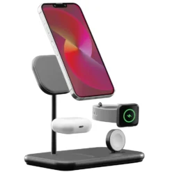 Linocell Premium 3-i-1-ladestasjon med MagSafe-kompabilitet