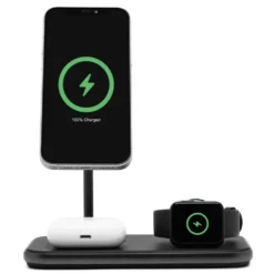 Linocell Premium 3-i-1-ladestasjon med MagSafe-kompabilitet