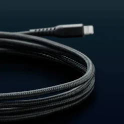 Linocell Premium Kevlar Lightning-kabel 2 m Svart