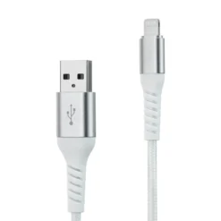 Linocell Premium Kevlar Lightning-kabel 2 m Hvit