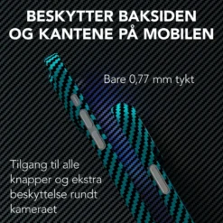 Linocell Premium Kevlar Robust deksel for iPhone 13 Pro Max Blå