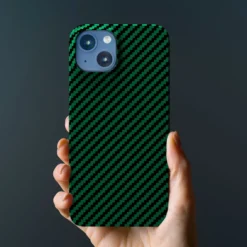 Linocell Premium Kevlar Robust deksel for iPhone 13 Mini Grønn