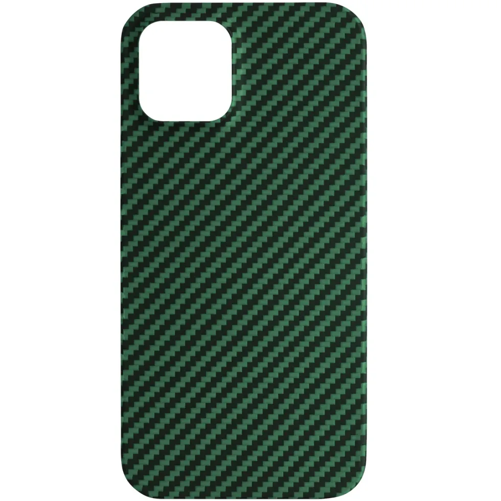 Linocell Premium Kevlar Robust deksel for iPhone 12 og 12 Pro Grønn
