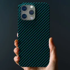 Linocell Premium Kevlar Robust deksel for iPhone 13 Pro Blå