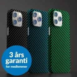 Linocell Premium Kevlar Robust deksel for iPhone 13 Pro Blå