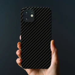 Linocell Premium Kevlar Robust deksel for iPhone 12 Mini Svart