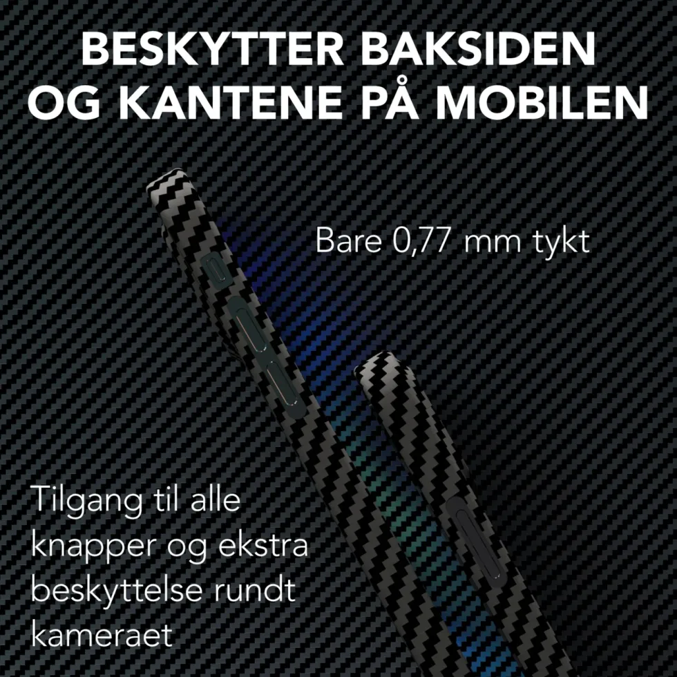 Linocell Premium Kevlar Robust deksel for iPhone 12 Mini Svart