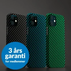 Linocell Premium Kevlar Robust deksel for iPhone 12 Mini Svart