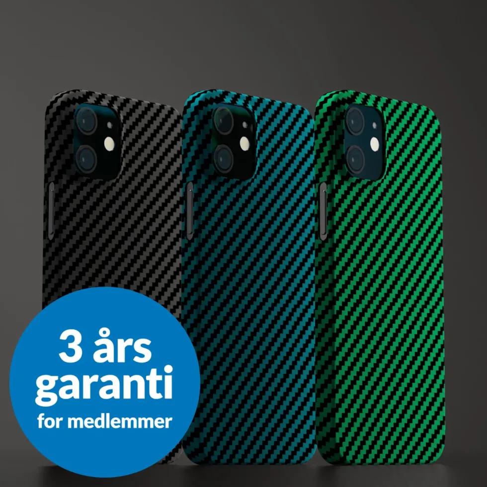 Linocell Premium Kevlar Robust deksel for iPhone 12 Mini Svart