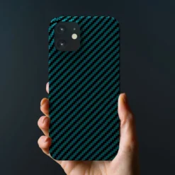 Linocell Premium Kevlar Robust deksel for iPhone 12 Mini Blå