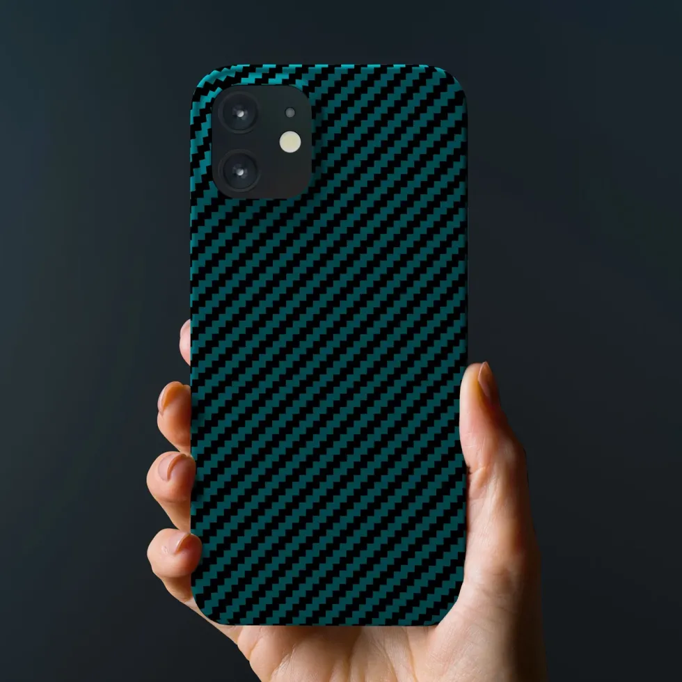 Linocell Premium Kevlar Robust deksel for iPhone 12 Mini Blå