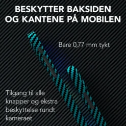Linocell Premium Kevlar Robust deksel for iPhone 12 Mini Blå