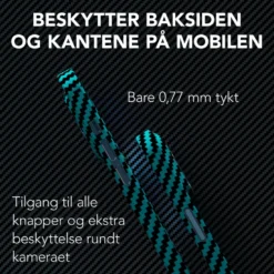 Linocell Premium Kevlar Robust deksel for iPhone 12 Pro Max Blå