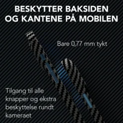 Linocell Premium Kevlar Robust deksel for iPhone 12 Pro Max Svart