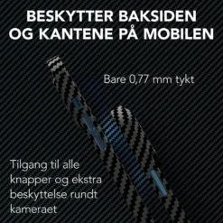 Linocell Premium Kevlar Robust deksel for iPhone 12 Pro Max Svart