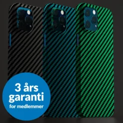 Linocell Premium Kevlar Robust deksel for iPhone 12 Pro Max Svart