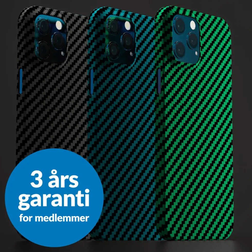 Linocell Premium Kevlar Robust deksel for iPhone 12 Pro Max Svart