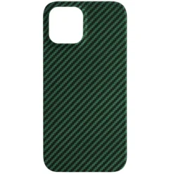 Linocell Premium Kevlar Robust deksel for iPhone 12 Pro Max Grønn