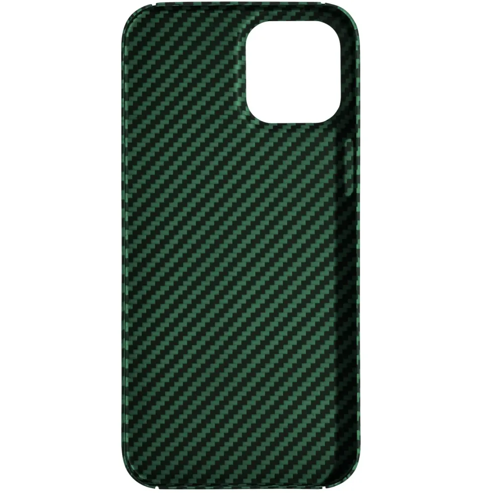 Linocell Premium Kevlar Robust deksel for iPhone 12 Pro Max Grønn