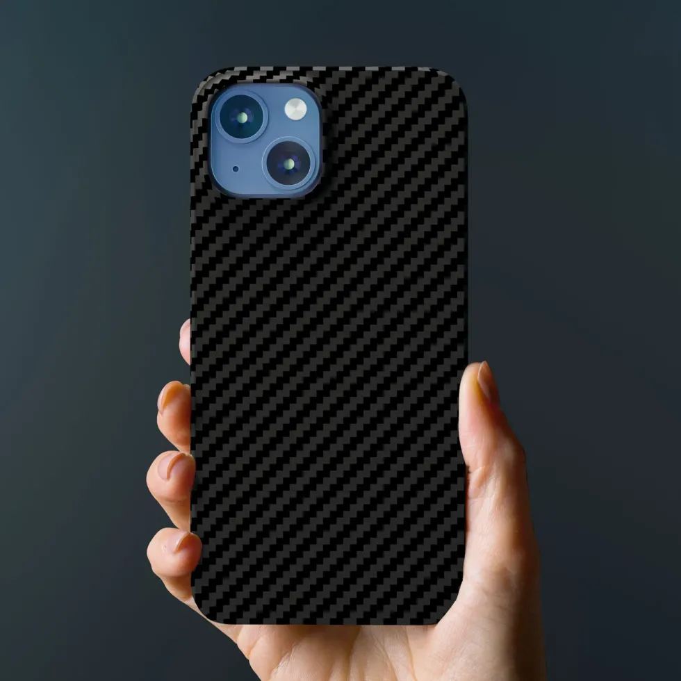 Linocell Premium Kevlar Robust deksel for iPhone 13 Mini Svart