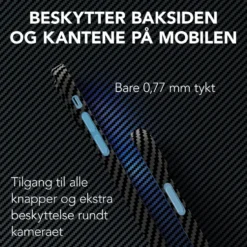 Linocell Premium Kevlar Robust deksel for iPhone 13 Mini Svart