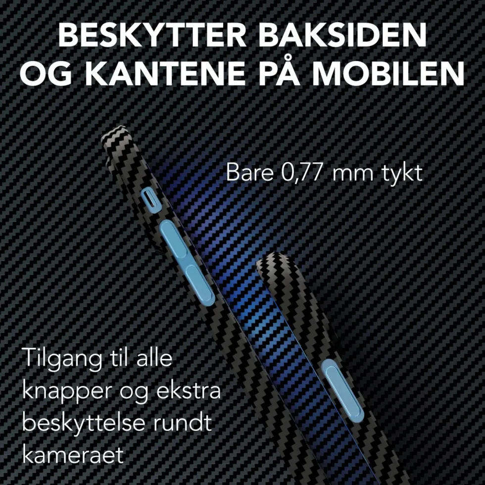 Linocell Premium Kevlar Robust deksel for iPhone 13 Mini Svart
