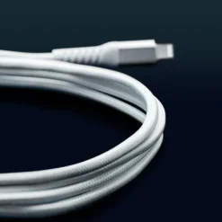 Linocell Premium Kevlar USB-A til Lightning-kabel 1 m Hvit