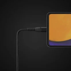 Linocell Premium Kevlar USB-C 3.2-kabel - Svart 2 m