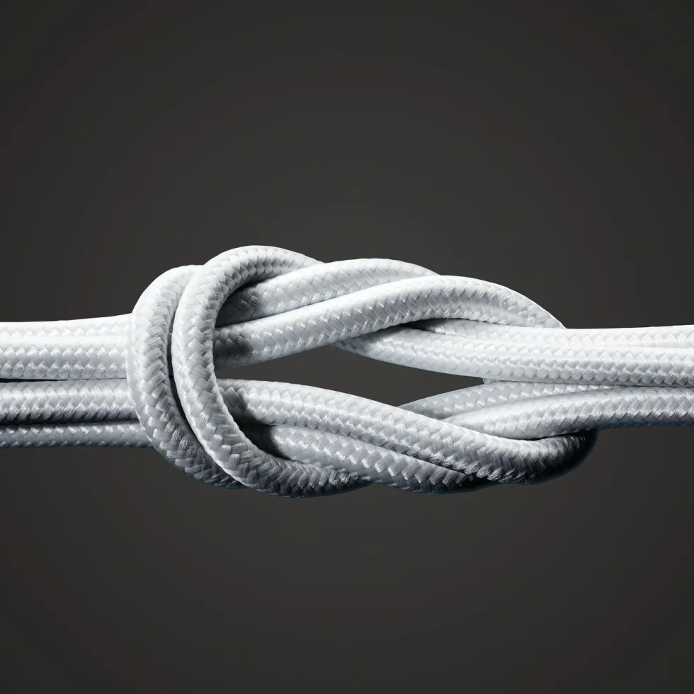 Linocell Premium Kevlar USB-C- til Lightning-kabel Hvit 0,5 m