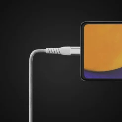 Linocell Premium Kevlar USB-C 3.2-kabel - Hvit 3 m