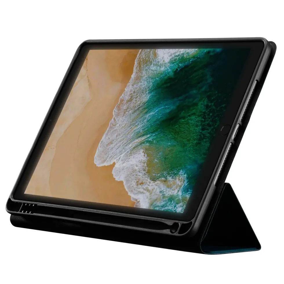 Linocell Premium Trifold Cover for iPad (7.-9. gen), Air (3. gen), Pro (10,5 tommer) Blå